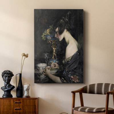 Vintage Portrait Print XXXVI -Custom Wrapped Gallery Cavas