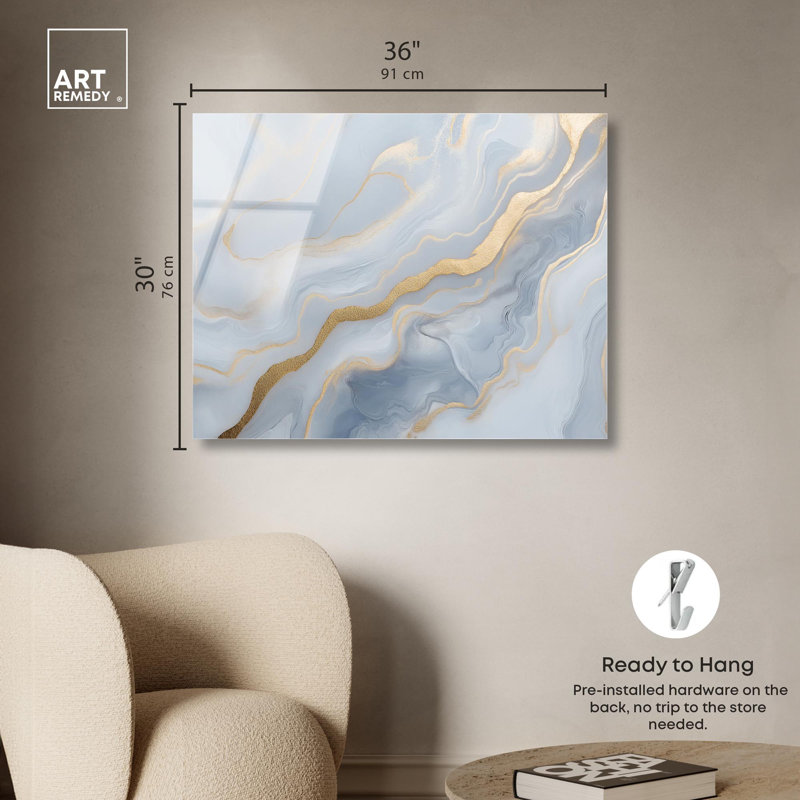«Astral Tides», reproduction d'art acrylique sur toile par Art Remedy, H 30 po x l 36 po
