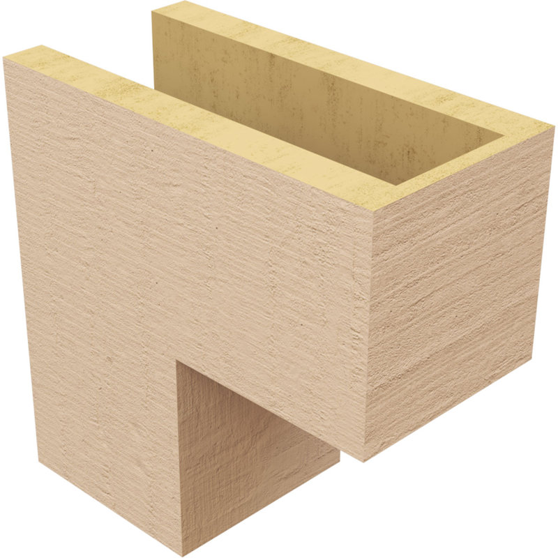 Corbeau TimberThane en bois de cèdre brut classique l 5 po x P 10 po x H 10 po, H 10 po x l 5 po x P 10 po
