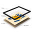 "Décoration murale abstraite bleue et jaune", 4 pièces-101520227-101520228
