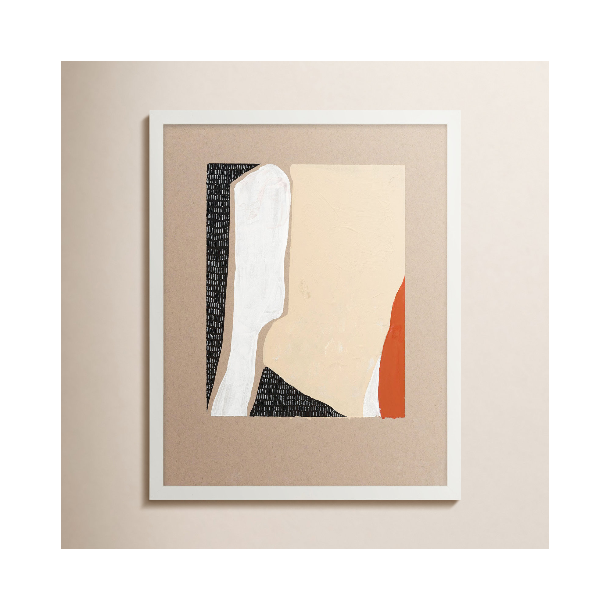 Distant View 2 by Andrea Stokes, White Framed, 16" W x 20" H