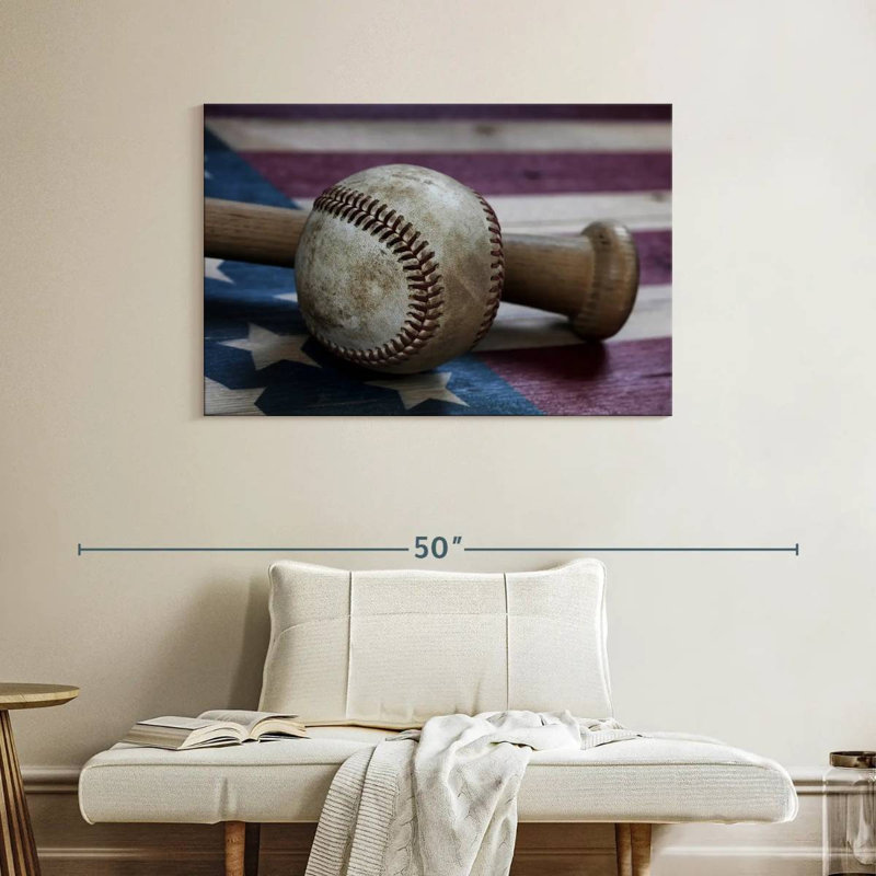 Sireci Baseball Bat Flag USA, 26" H x 39" W