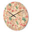 Horloge murale en bois Tropical Botanicals, Flowers and Flamingo II-63891620