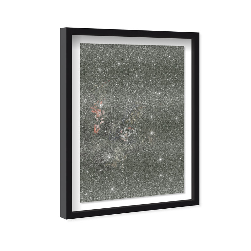 Dancing Petals II Shadowbox Abstract Print by Oliver Gal, Black Frame, 10 x 15, 11.5"H x 16.5"W, Black Shadowbox