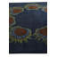 Tapis carré bleu marine Orlando