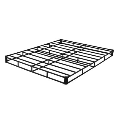 Sommier tapissier, base de lit grand avec tissu lavable, structure en métal robuste pour grand lit, sommier 5,1 po, capacité de poids maximale de 3 500 lb, assemblage facile, 79,1 x 59,6 x 5,1 po