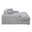 Chaise en velours côtelé avec coussins