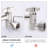 12 Inch Rainfall Shower Head, With Handheld Spray Combo,Adjustable Extension Arm, 3 Settings Diverter, 71 Inch Hose-119622106