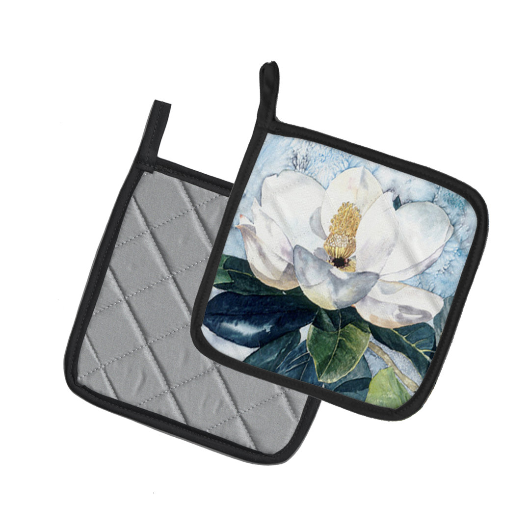 East Urban Home Floral Polyester Potholder Set (Set of 2) East Urban Home