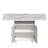 Versatile Kitchen Island With 6 Wheels, Cabinet, Storage Rack And Foldable Dining Table, White