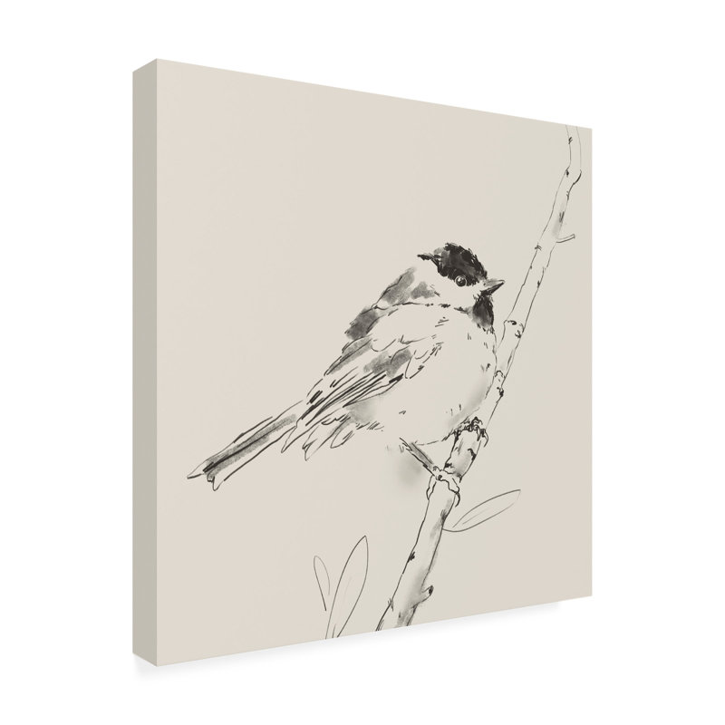«Black Capped Chickadee I» sur toile par Jacob Green, H 18 po x l 18 po x P 2 po