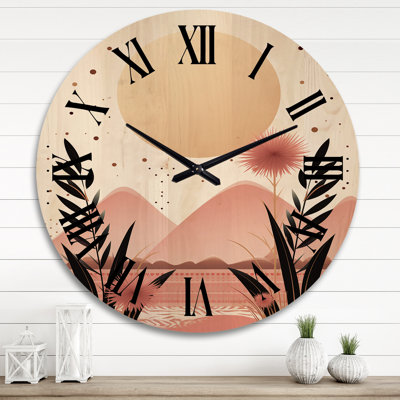 Horloge murale en bois de tyrène
