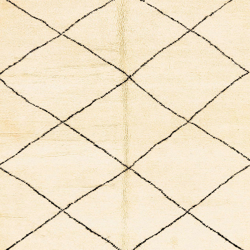 Tapis abstrait moderne 2926, Carré 3 pi