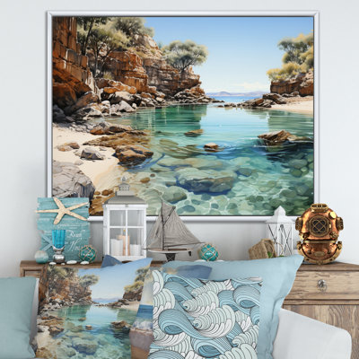 Bevard Rocky Beach Isolé sur toile