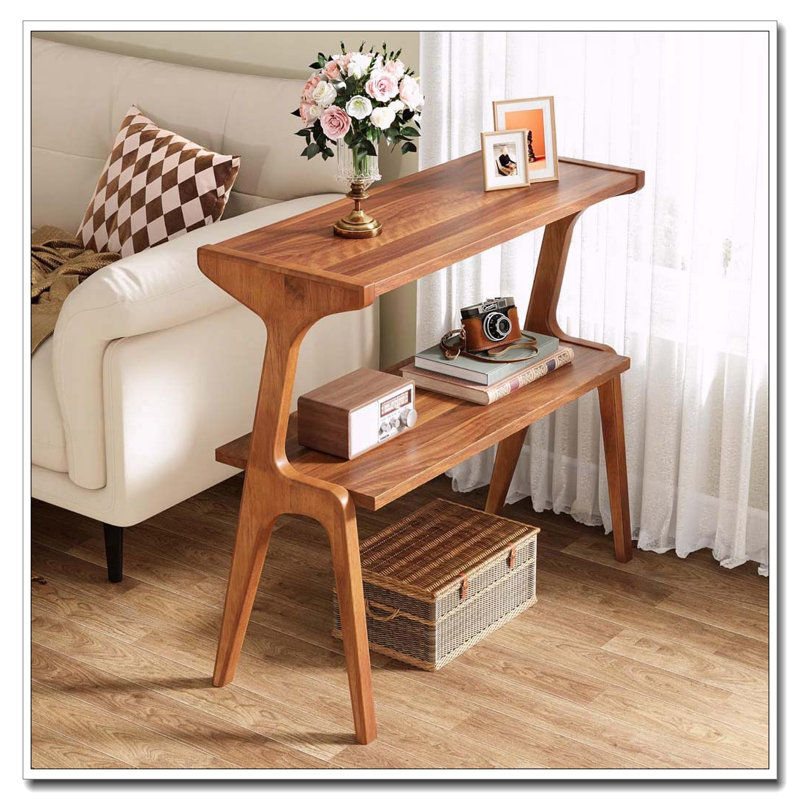 Table de bout Mid-Century, Cerisier