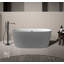 Arcadia Baignoire autoportante au fini gris mat-119665088
