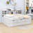 3 Drawers Wood Platform Bed with Shelves and Trundle-1454388690-1454388688