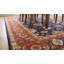 Tapis bleu contemporain en laine noué à la main à motif géométrique moderne géométrique-124205741