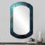 Miroir mural bleu Shemar-107247158
