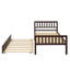 Structure de lit plateforme robuste avec lit gigogne extensible-1330119462