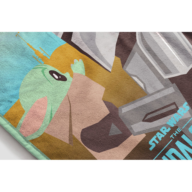 Star Wars The Mandalorian Found You Fluffy Sherpa Fleece Throw Blanket