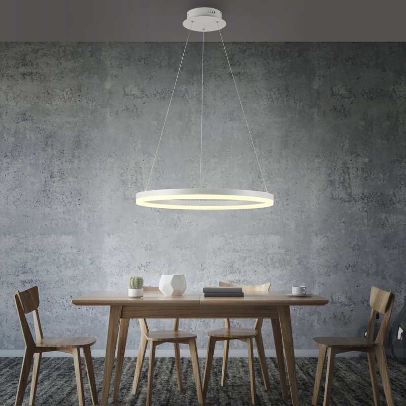 Aavni 1 - Light Waggon Wheel LED Chandelier, 120cm H x 60cm W x 60cm D
