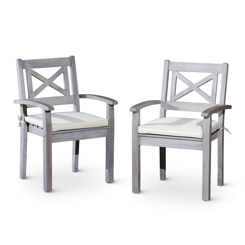 Ensemble de 2 chaises de salle à manger d'extérieur