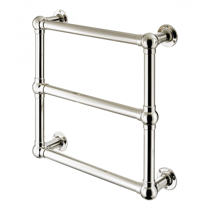 Churchill 3 Rail Wall-Mounted Electric Towel Warmer, Polished Brass