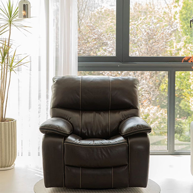 Silent adjustable recliner, Brown