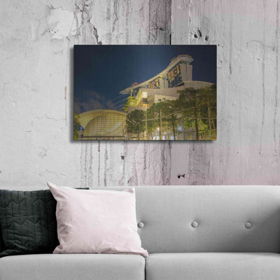 «Singapour», art mural en métal, 16 po x 12 po