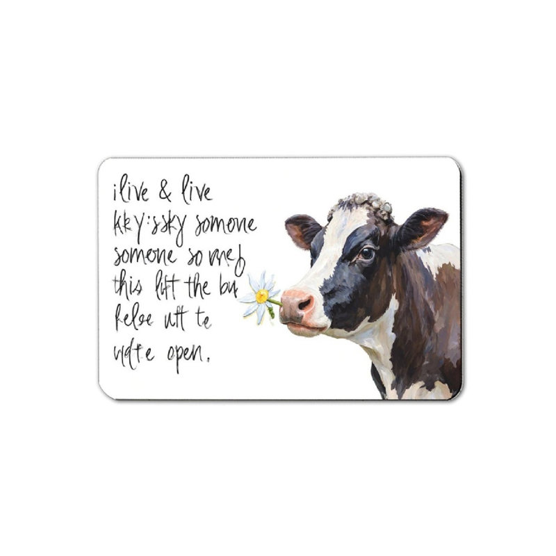 Tapis pour salle de bain Cow Daisy