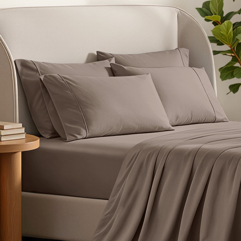 Ultra-Soft Microfiber Pillowcase, Taupe, 4 Standard Pillowcases