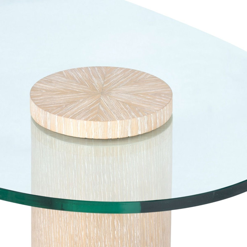 Scarlotti Coffee Table, 16.75" H x 52.25" L x 28" W, Sand