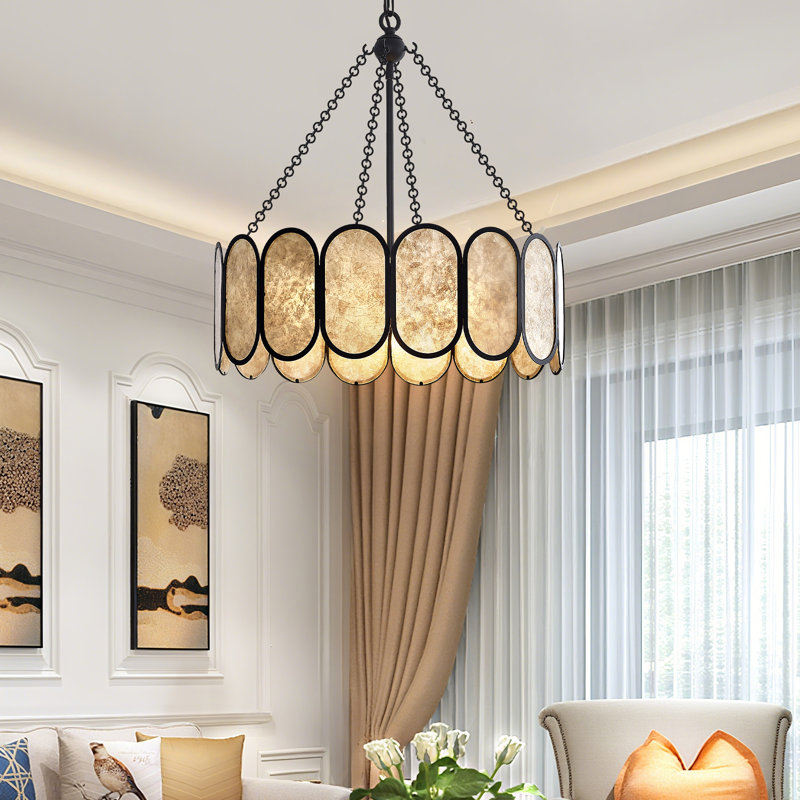 Lustre tambour 4 lumières Mica