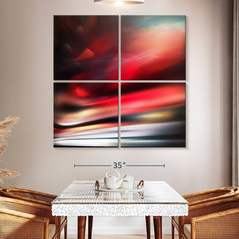 Red, 50" H x 50" W