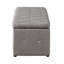 Banc de rangement rembourré en lin Jamesryan