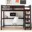 Solid Wood Loft Bed with Under-bed Desk-646243490