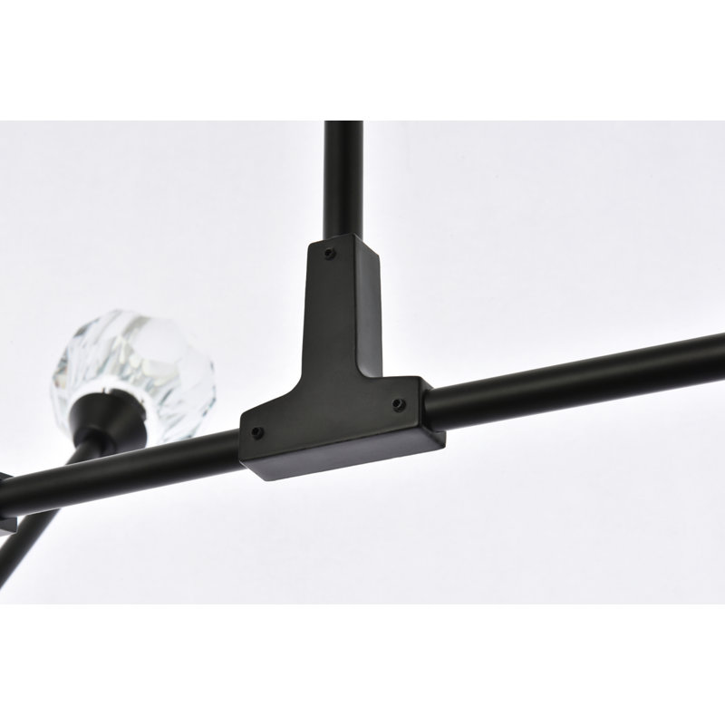 Zayne Jadaiah, 52.5" H x 35" W x 4" D, 10 Lights, Black