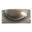 Hammer & Tongs - Rectangular Cabinet Cup Handle - W105mm x H50mm - Brass