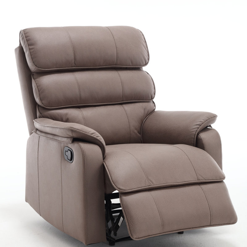 Fauteuil inclinable manuel moderne en similicuir