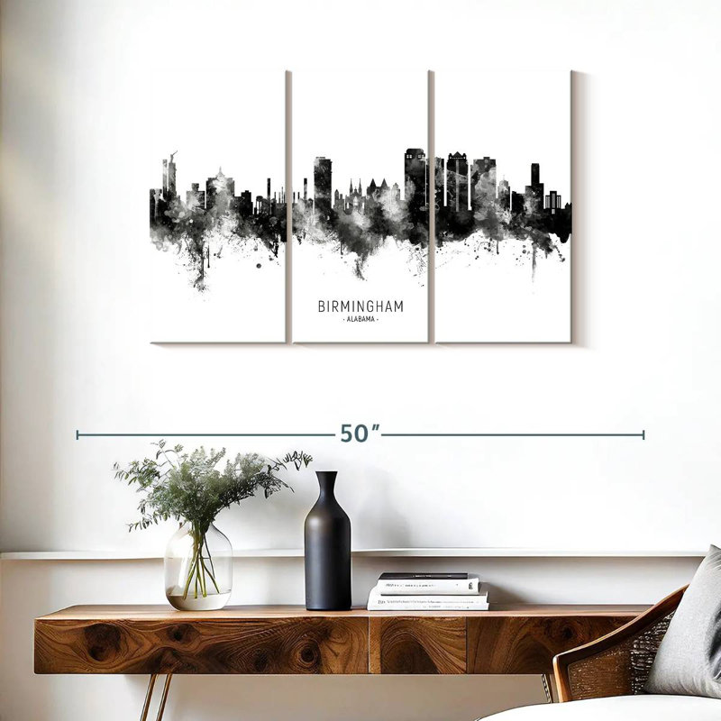 Tergel Birmingham Alabama Skyline I, 24" H x 38" W