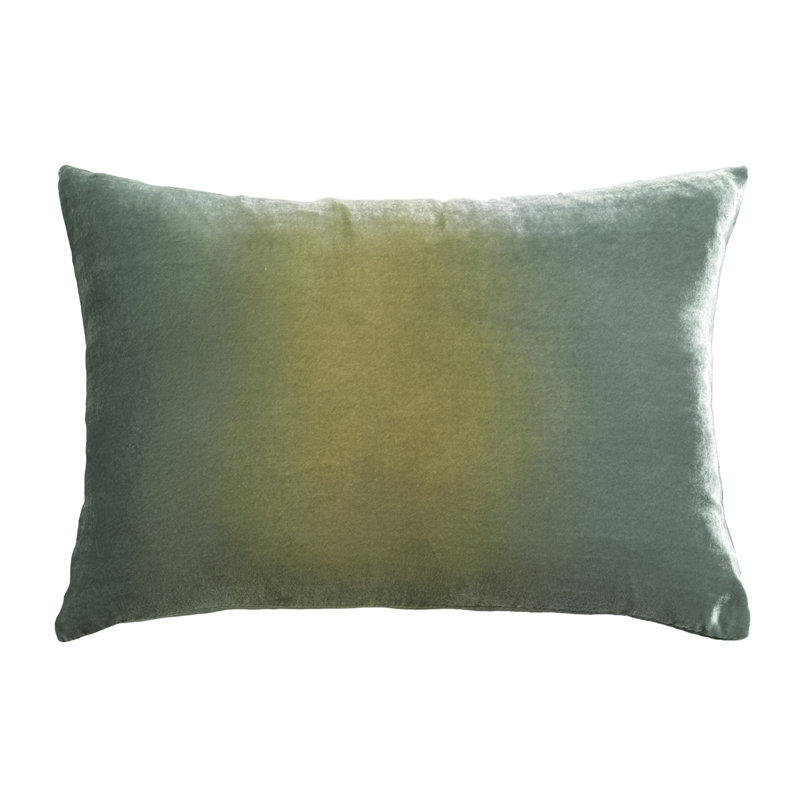 Ombre Square Velvet Pillow Cover & Insert, Coyote, Rectangle 14"H x 20"W