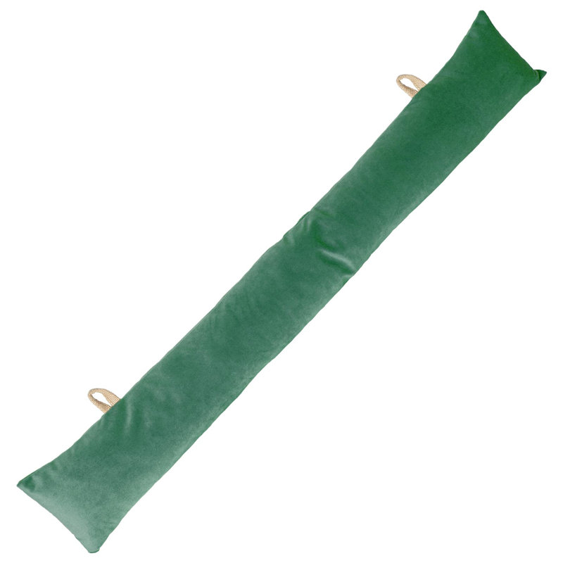 Velvet Draft Excluder, Green