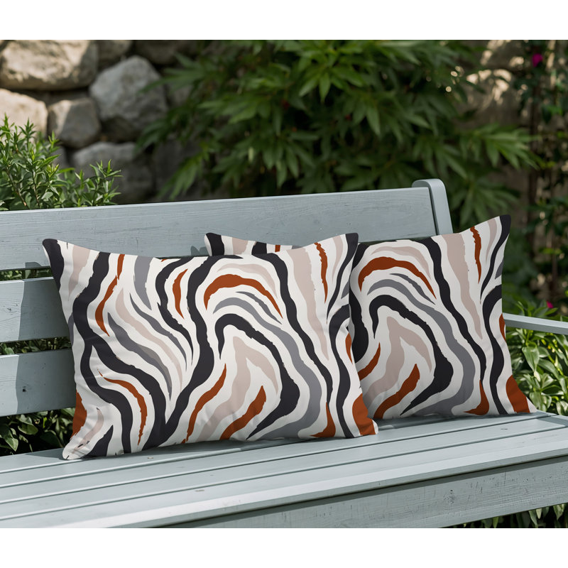 Coussin réversible intérieur / extérieur Mila, 20x14, Burnt Orange