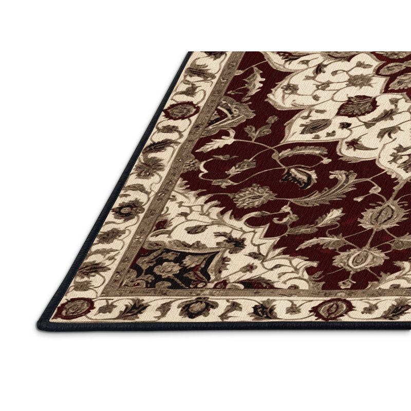 Tapis brun lavable à la machine, Carré 3 pi