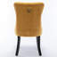 Chaise rembourrée contemporaine en velours, 2 pièces, doré, Sw2001gl - Tissu épais et luxueux pour un look élégant avec un revêtement doré, un dossier confortable-240074595