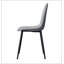 Ensemble de 4 chaises de salle à manger rembourrées en lin modernes avec pieds en métal robustes pour une maison confortable et élégante