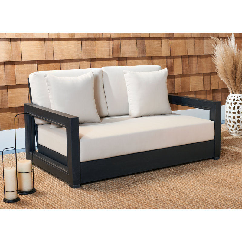Montford Teak Loveseat with Cushions
