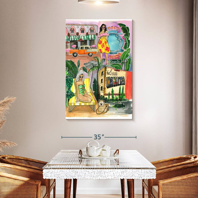 Aime Miami In The Spring, 48" H x 32" W