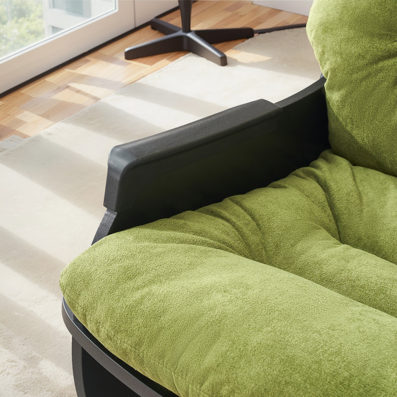 Chaise berçante capitonnée l 30 po, Vert
